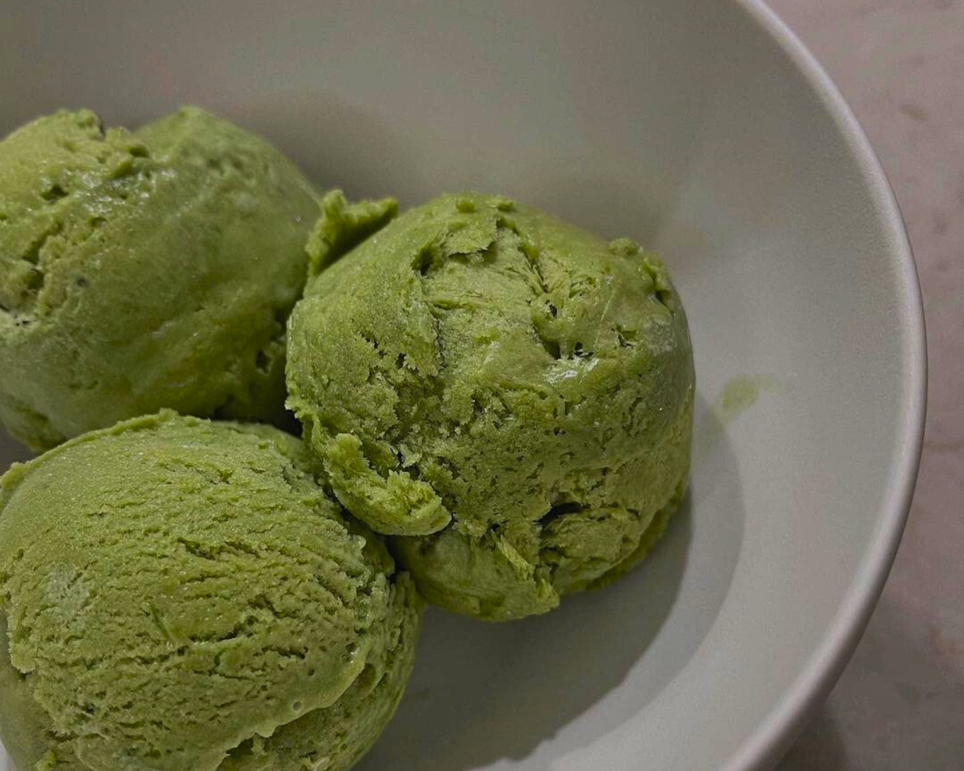 Green Coconut Ice Cream with CLEANSE