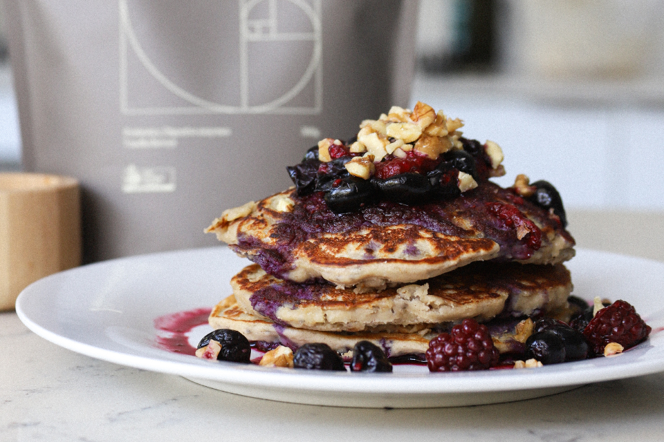 Pancakes with vegan protein